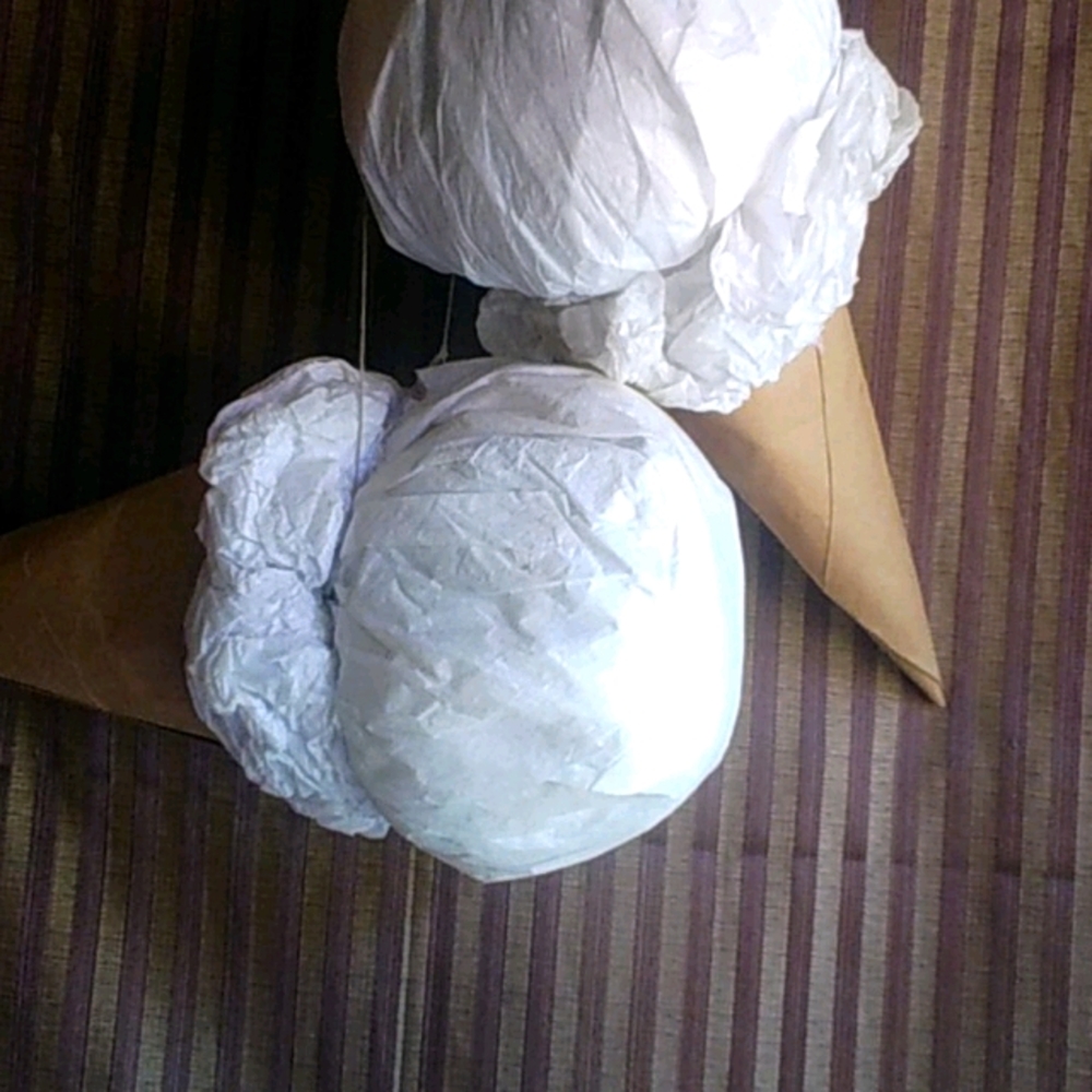 Large Paper 'Ice Cream Cones'